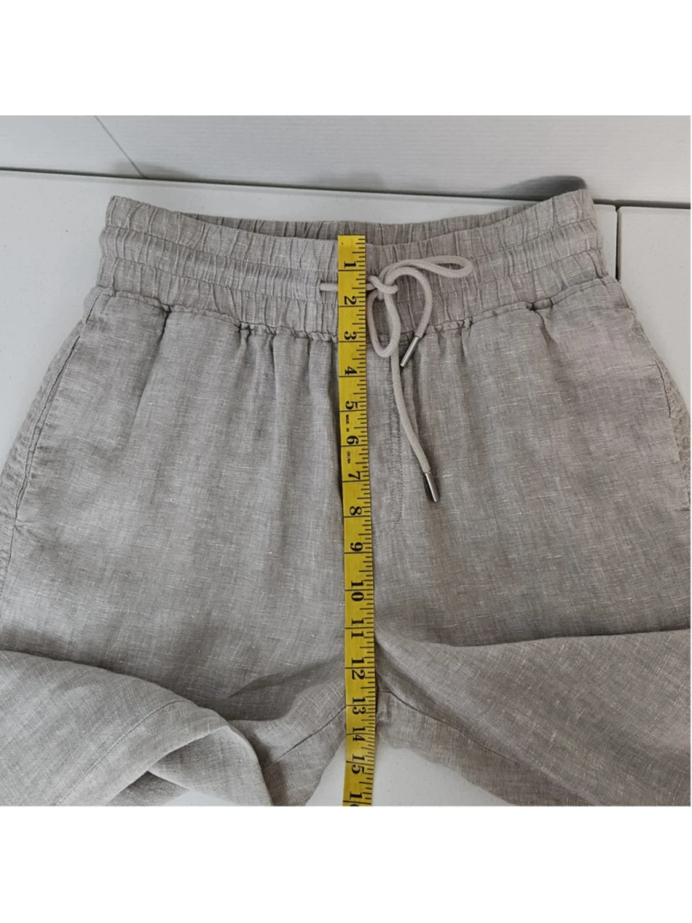 Quince Natural Wide-Leg Linen Pants